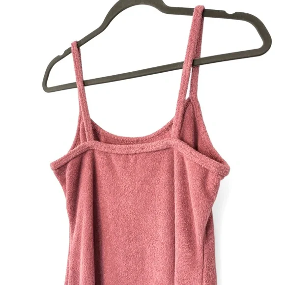 Abercrombie & Fitch Sz SP Dusty Rose Terry Cloth Mini Dress - Picture 5 of 8